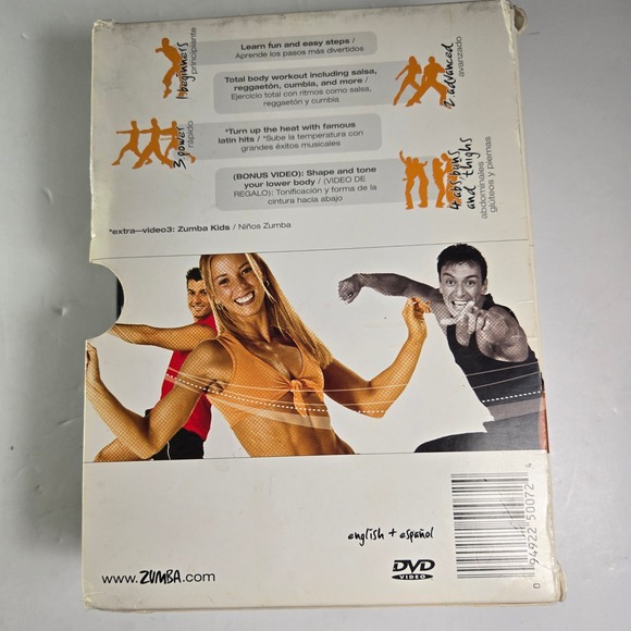Zumba Fitness Latin Workout Routine DVD Set Beginners Power Rápido Advanced - Picture 4 of 7